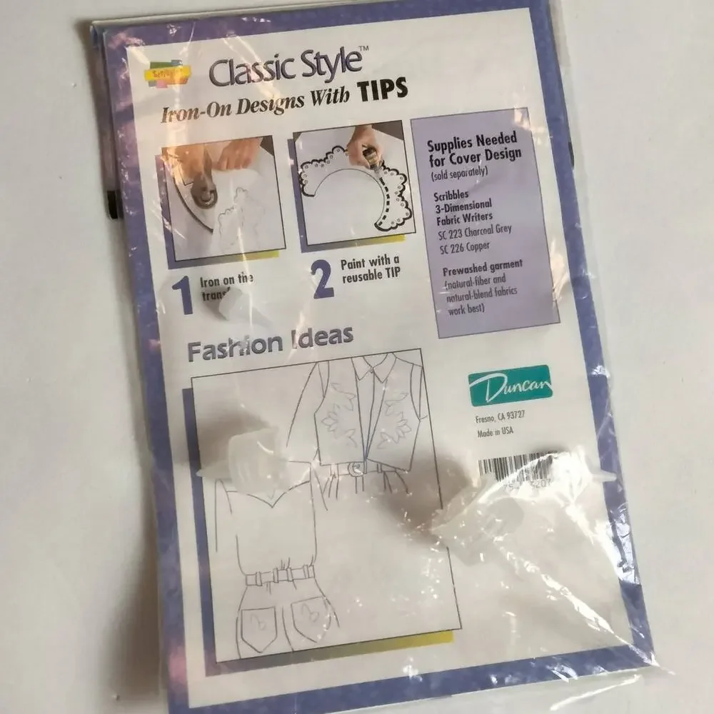 NOS Vtg 80s 90s Classic Style Iron On Transfer Design Romantic Chantilly Lace